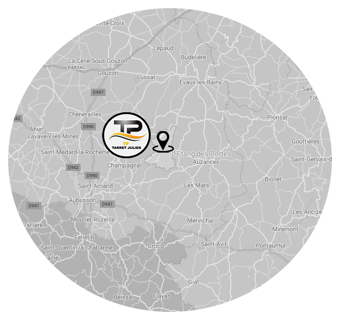 TP Tarret Julien | Zone d'intervention 30 kms autour Mainsat